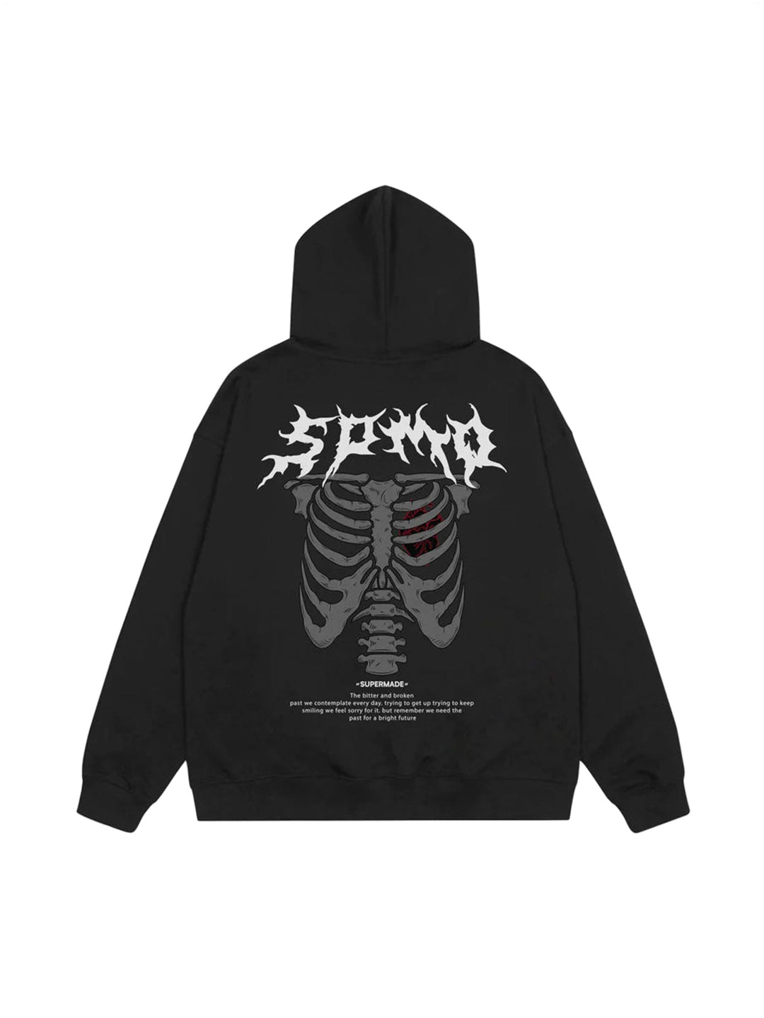 Ayuuki Skull Print Hoodie