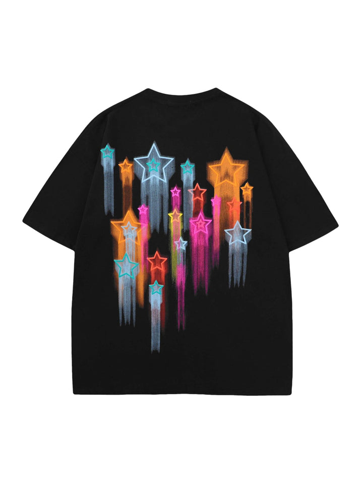 Ayuuki Colorful Full Of Stars Printed T-shirt