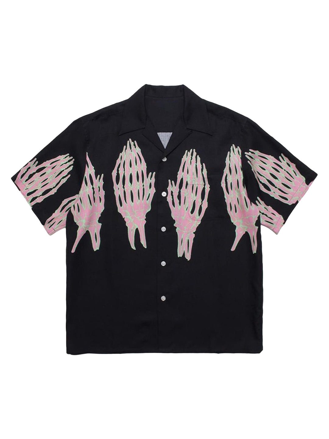 Ayuuki Ghost Hand Ghost Claw Casual Print Shirt