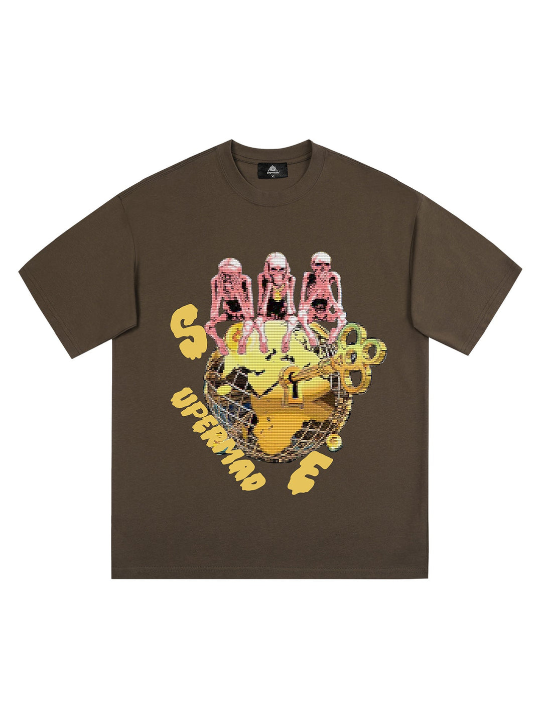 Ayuuki Retro Skull Printed T-shirt