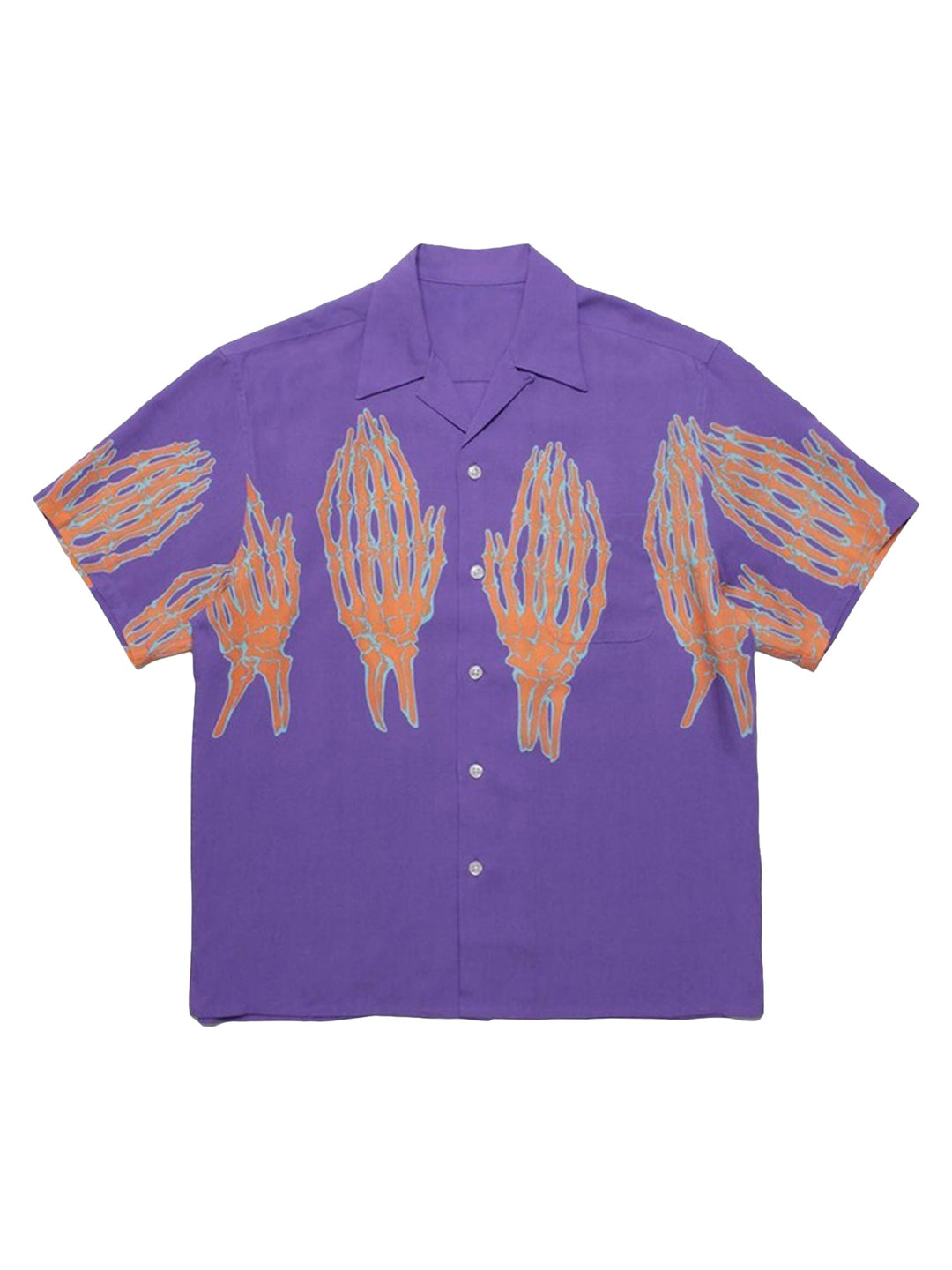 Ayuuki Ghost Hand Ghost Claw Casual Print Shirt