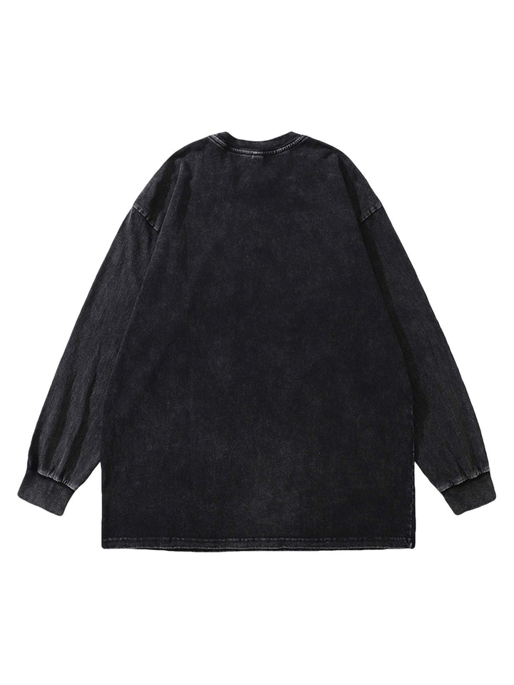 Ayuuki Vintage Skull Crew Neck Sweatshirt