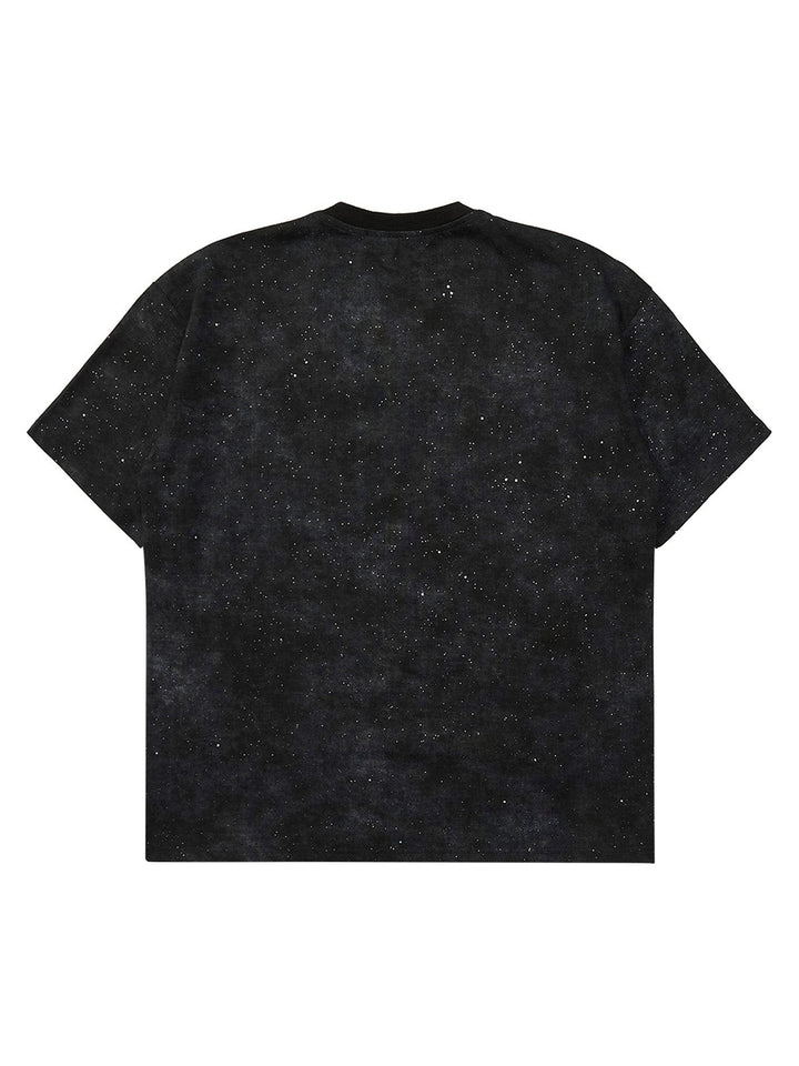 Ayuuki Starry Sky Printed Street Rap T-Shirt