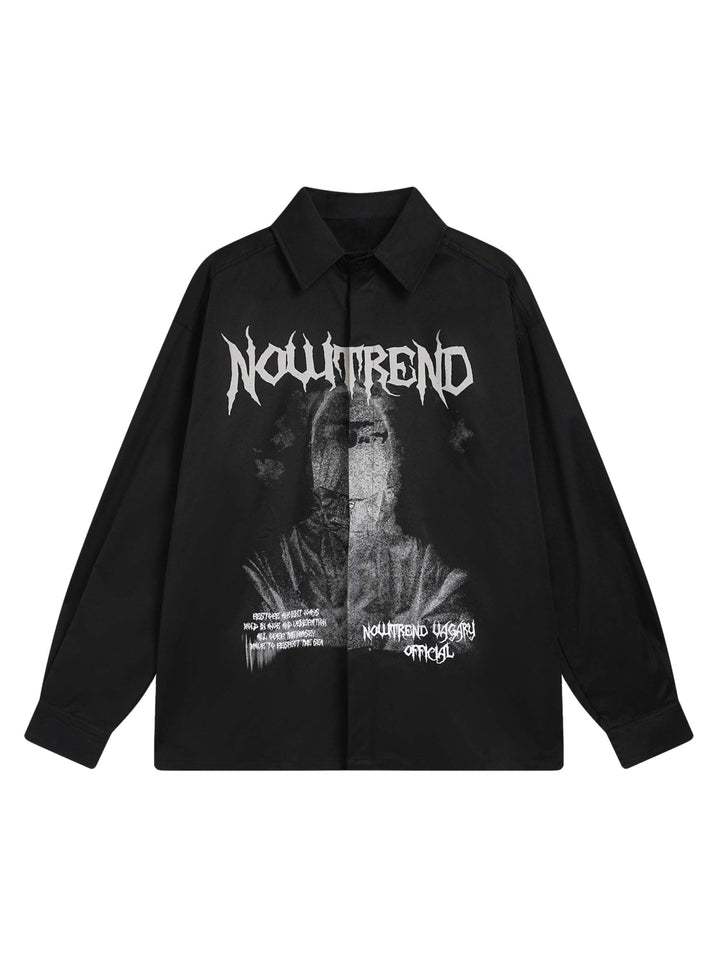 Ayuuki Silhouette Print Long Sleeve Shirt