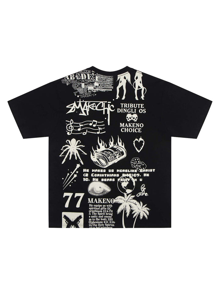 Ayuuki High Street Letter Print T-shirt