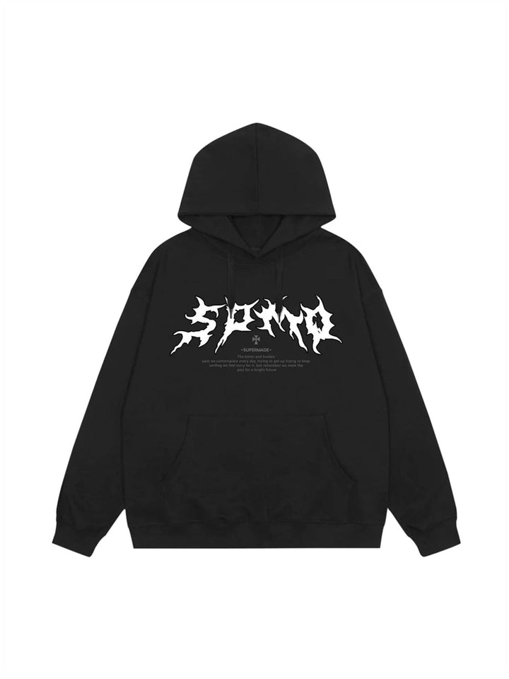 Ayuuki Skull Print Hoodie