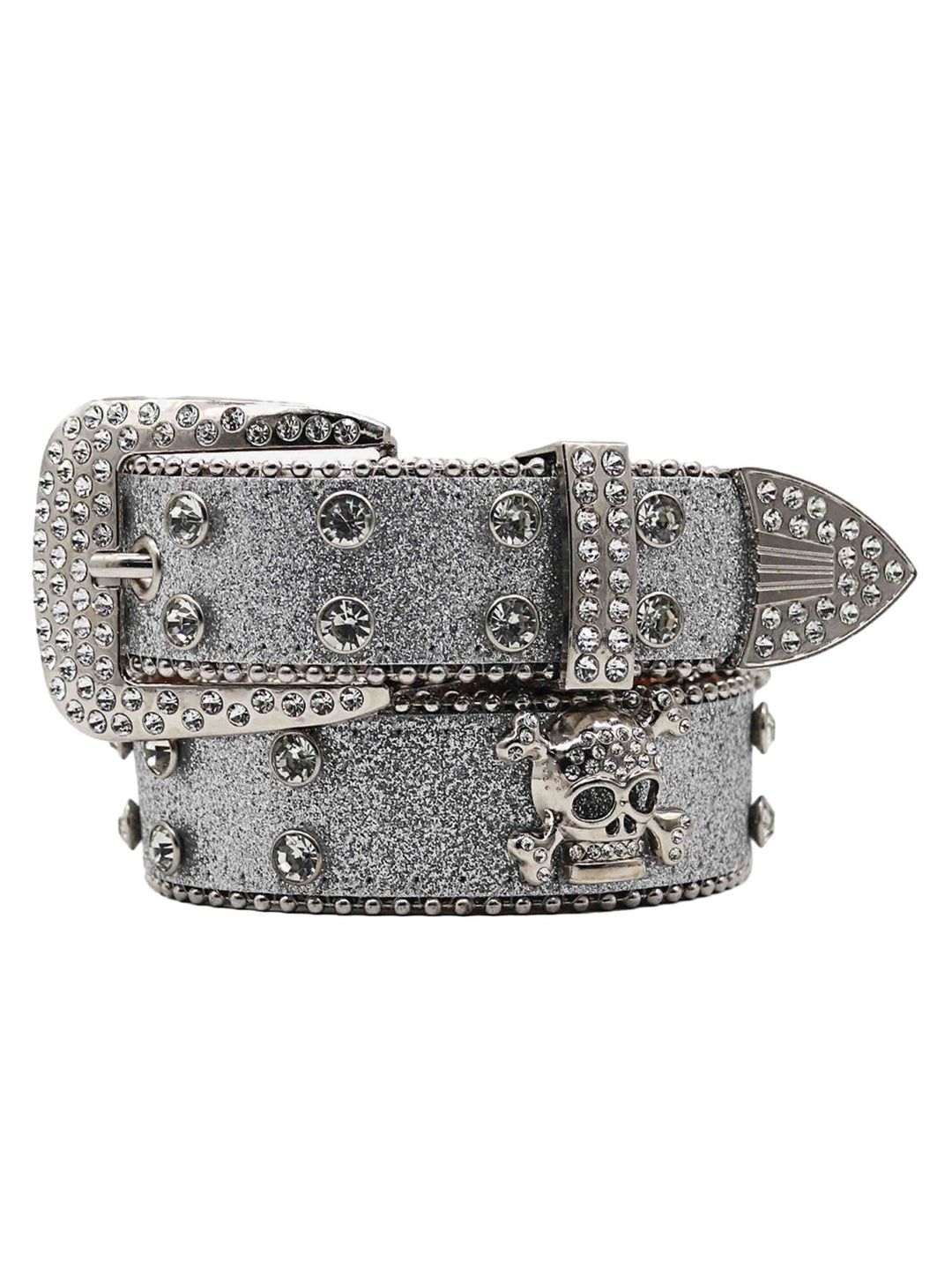 Ayuuki Rhinestone Skull Belt