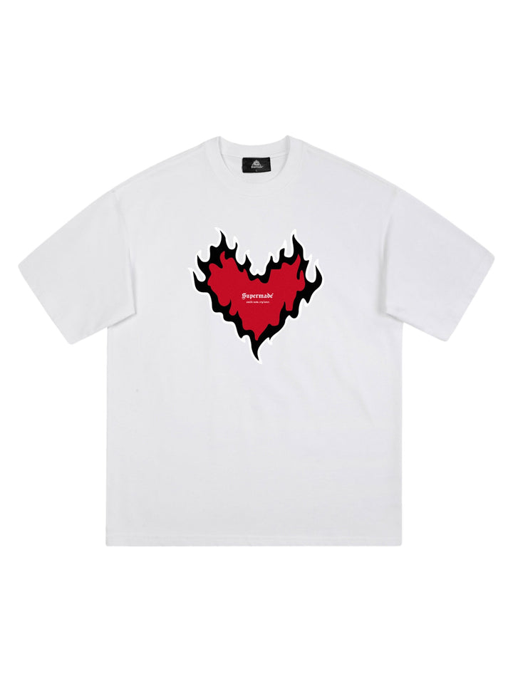 Ayuuki Heart Print T-shirt