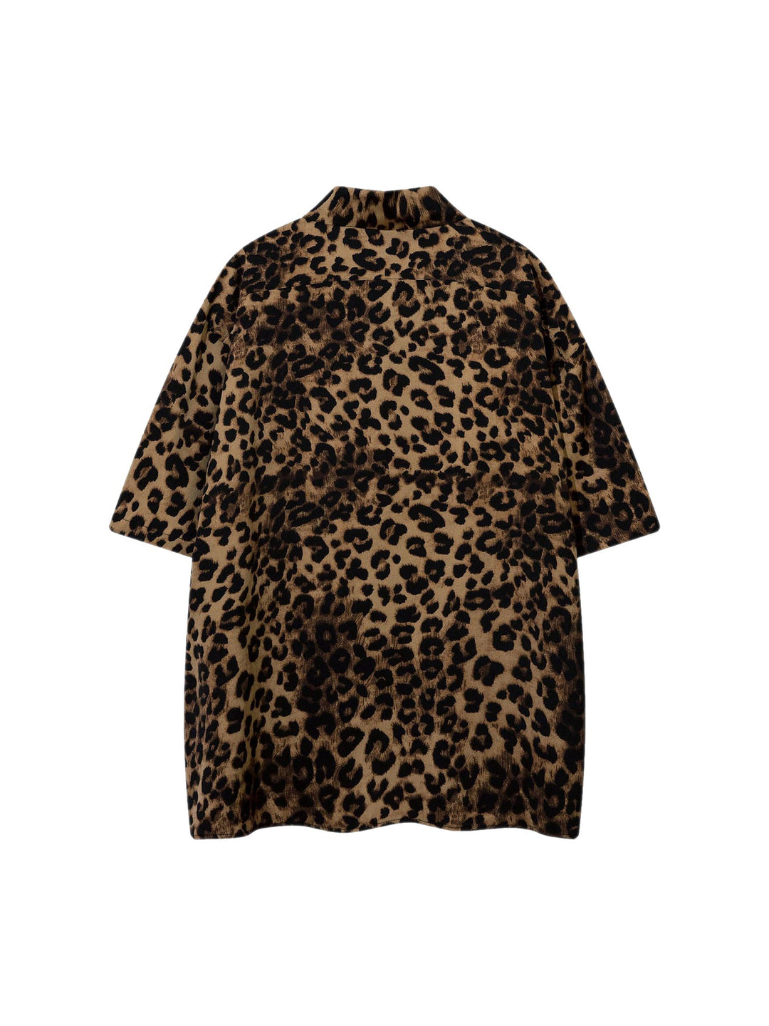 Vintage Wild Leopard Print Button-Up Shirt