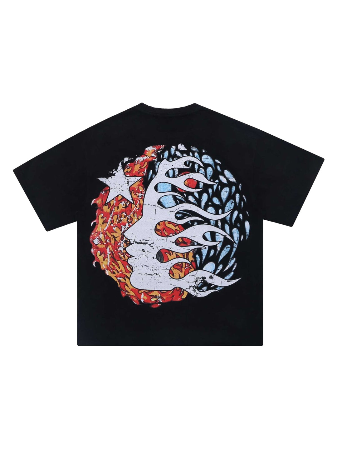 Ayuuki Demon Skull Print T-Shirt