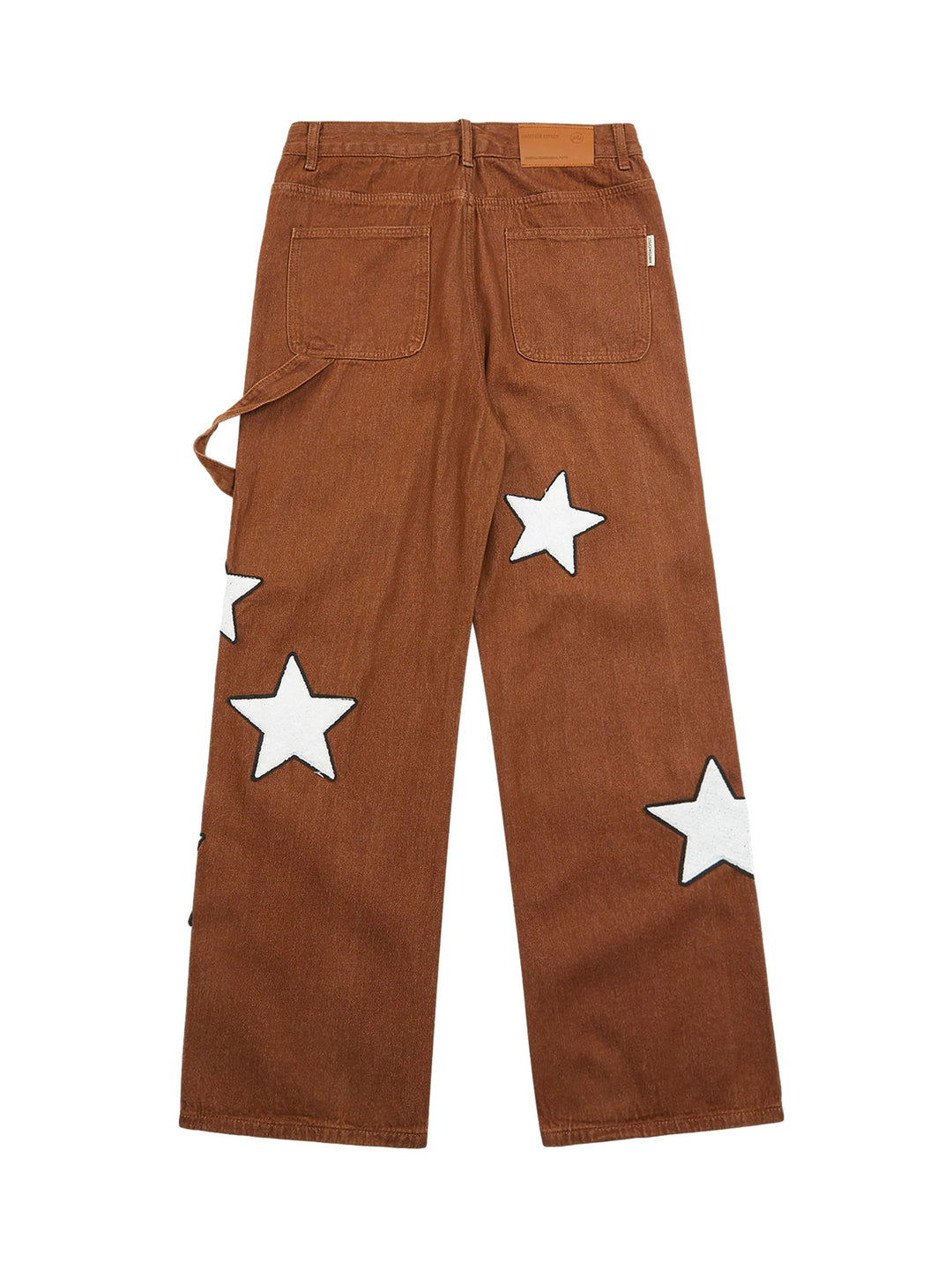 Ayuuki American Retro Embroidered Five-pointed Star Jeans