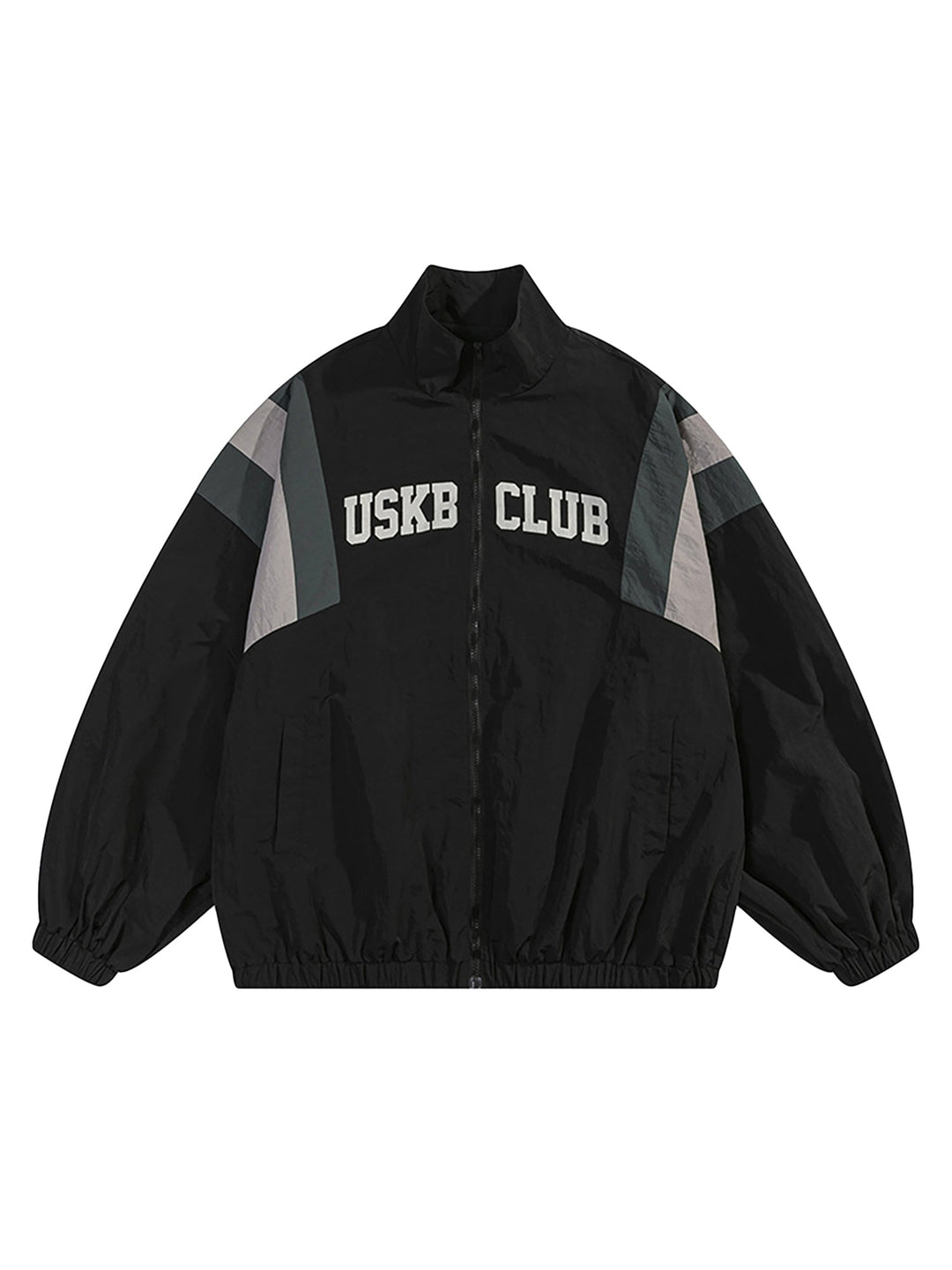 Ayuuki Patchwork Contrasting Windbreaker Jacket