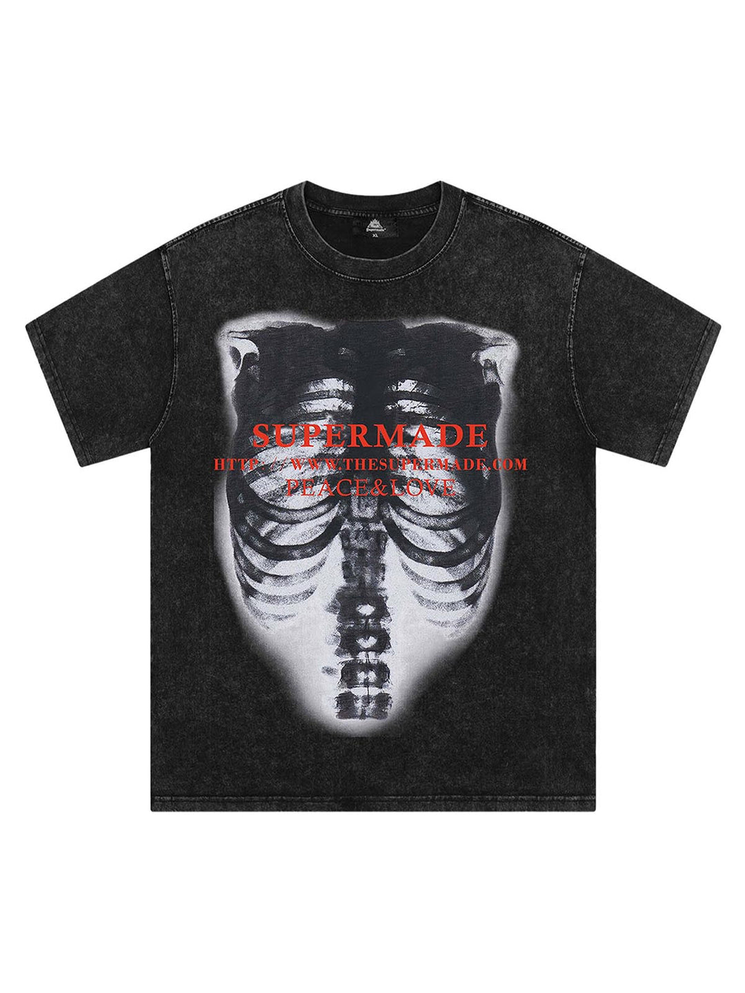 Ayuuki Skull Image Street Hip-Hop T-shirt