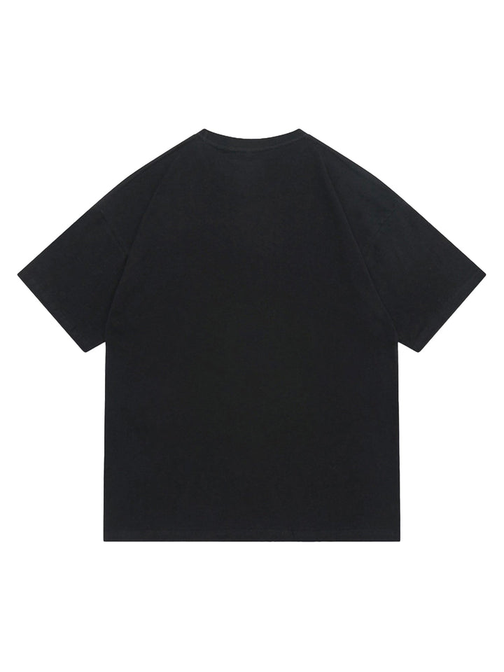 Ayuuki Letter Print Street Loose T-shirt