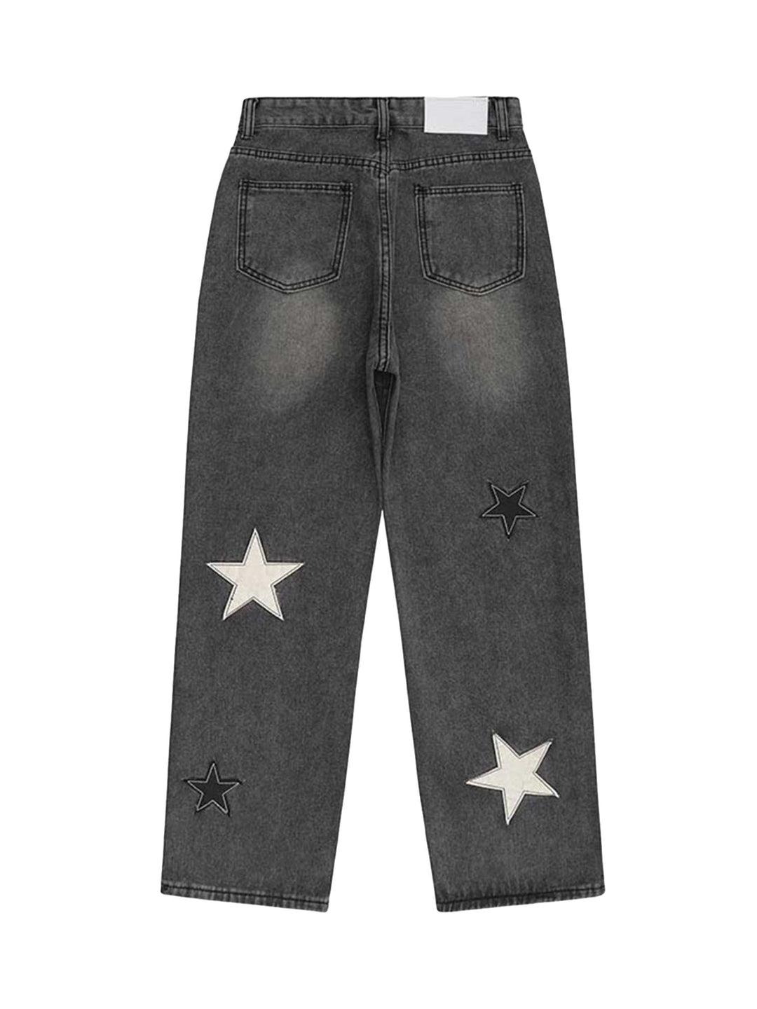 Ayuuki Star Patch Embroidery Jeans