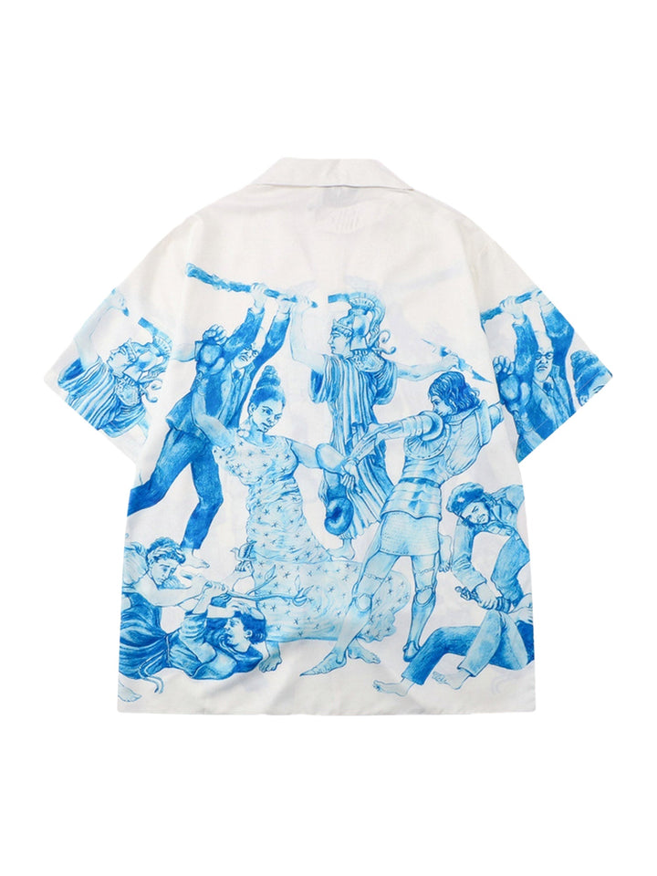 Rebels Printed Rap Beach Shirts Short Sets