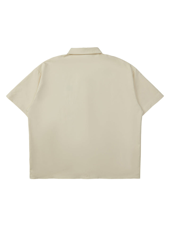 Ayuuki Street Letter Print Short Sleeve Shirt