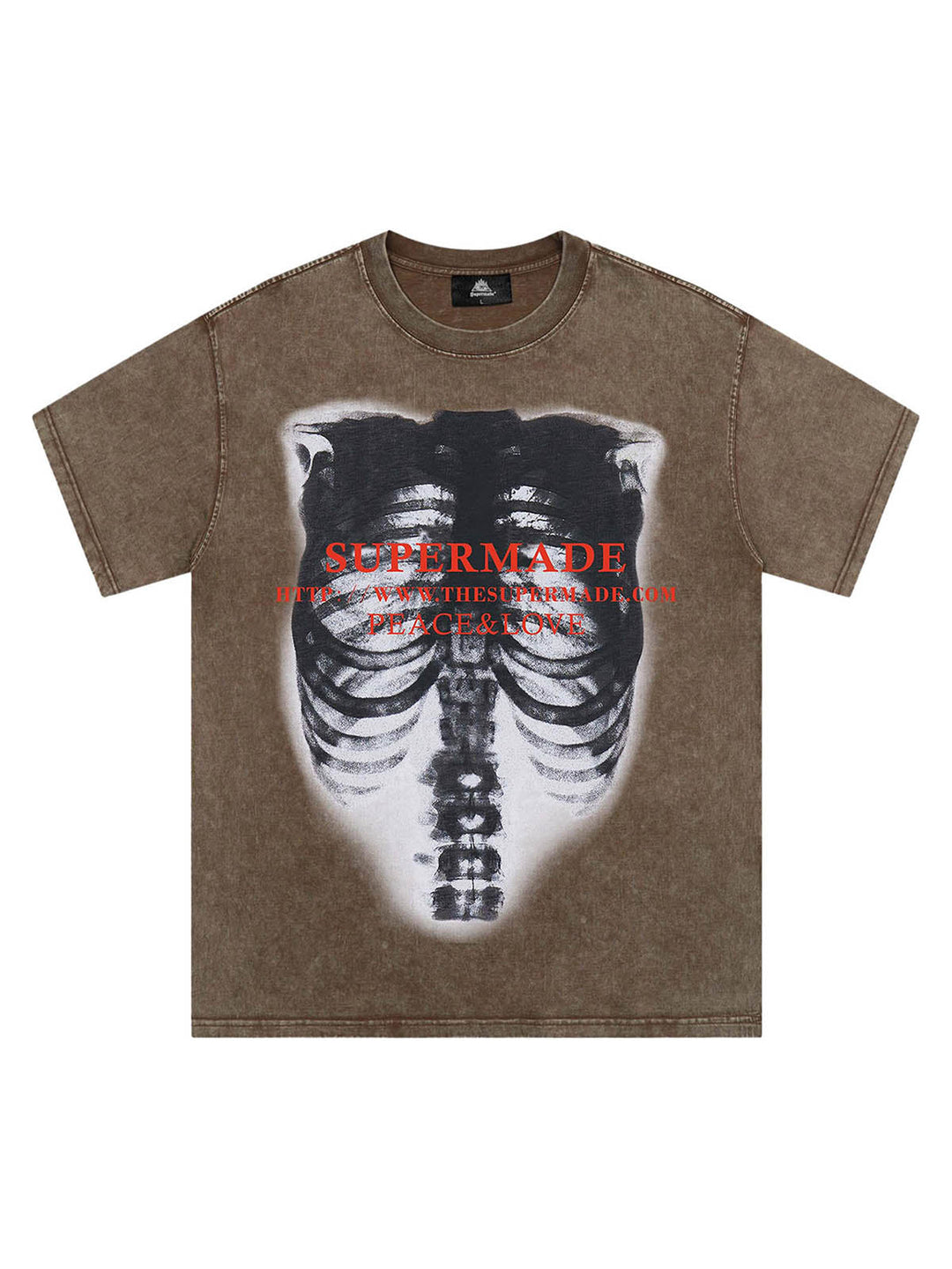 Ayuuki Skull Image Street Hip-Hop T-shirt