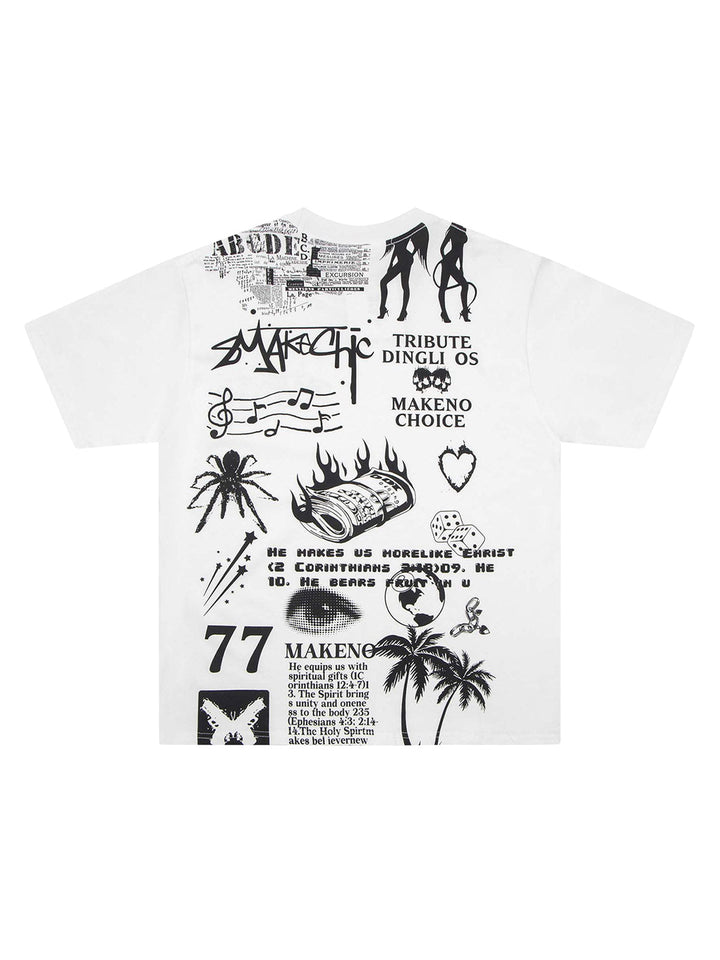 Ayuuki High Street Letter Print T-shirt