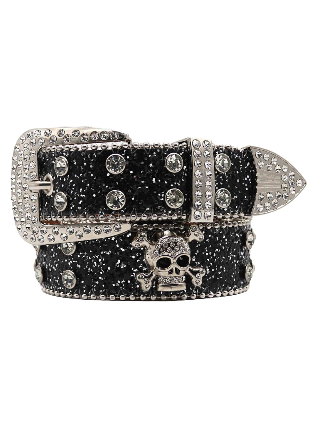 Ayuuki Rhinestone Skull Belt