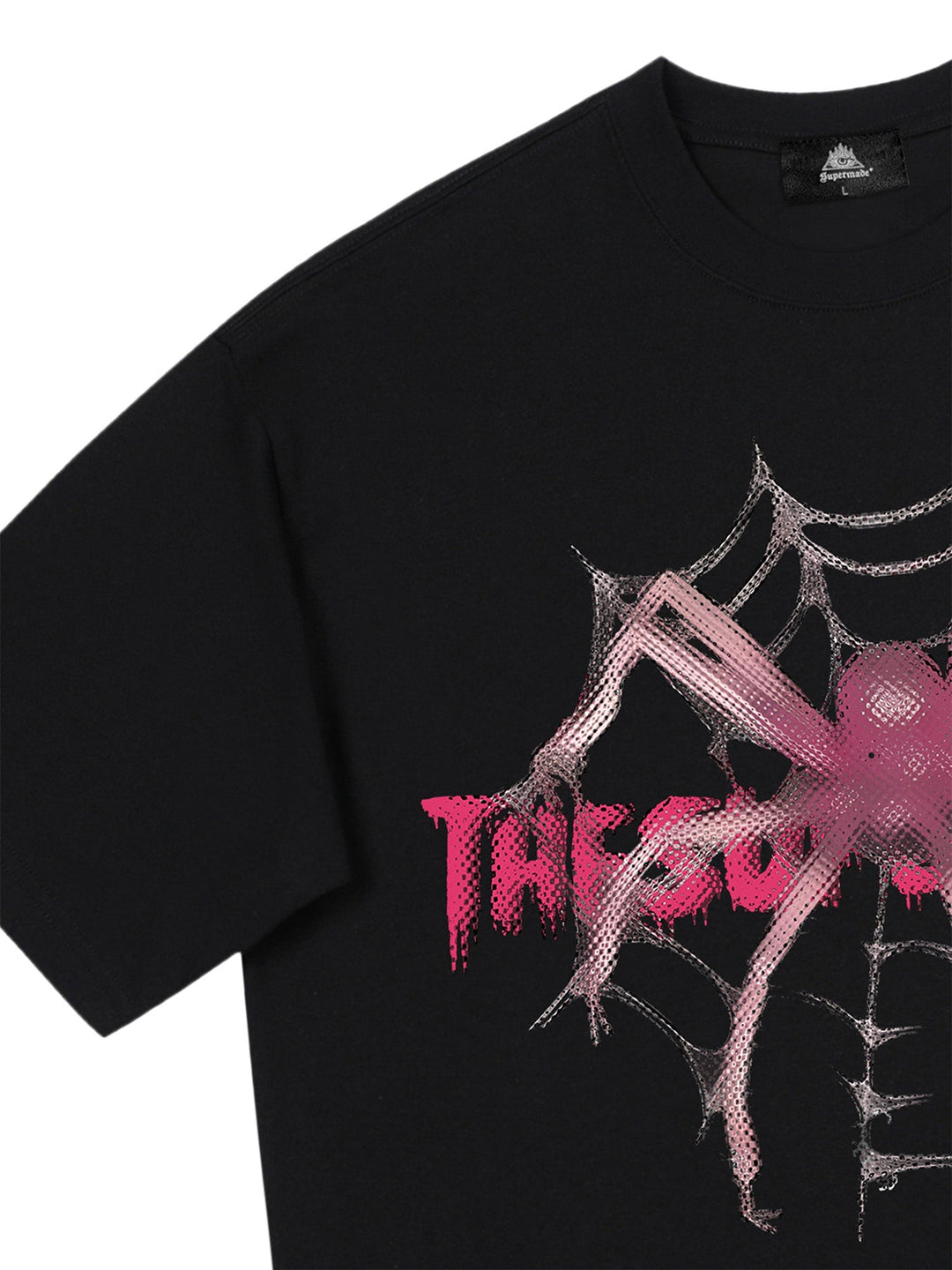 Ayuuki Pink Diamond Spider Hip Hop T-shirt