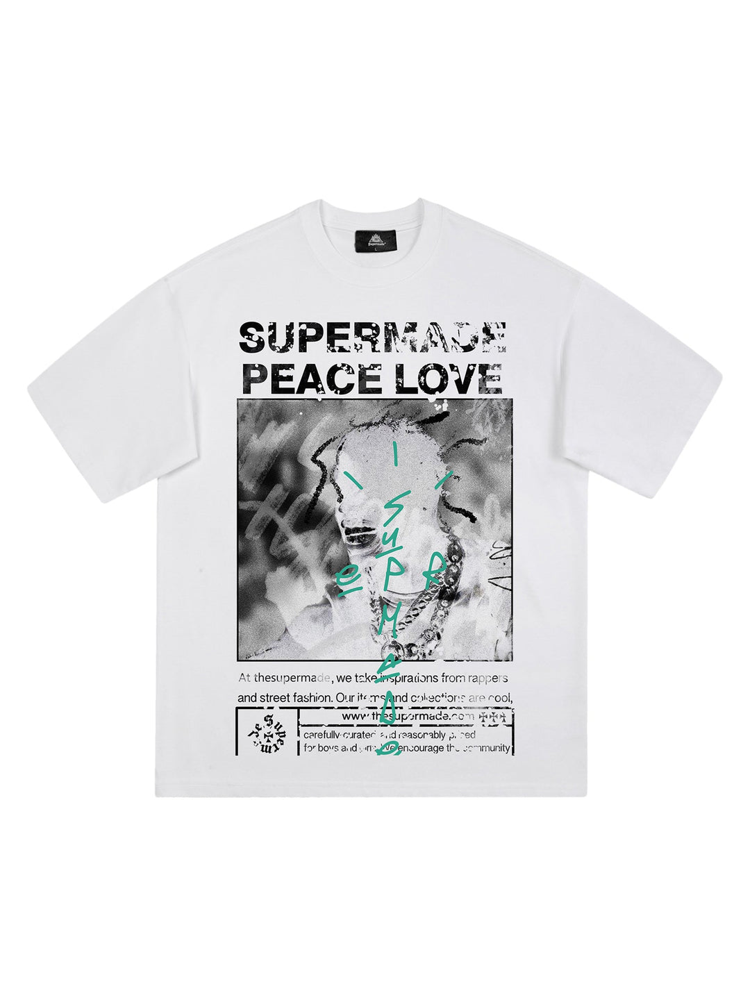 Ayuuki Gangsta Rapper Oversize Graphic T-shirt  - 1990