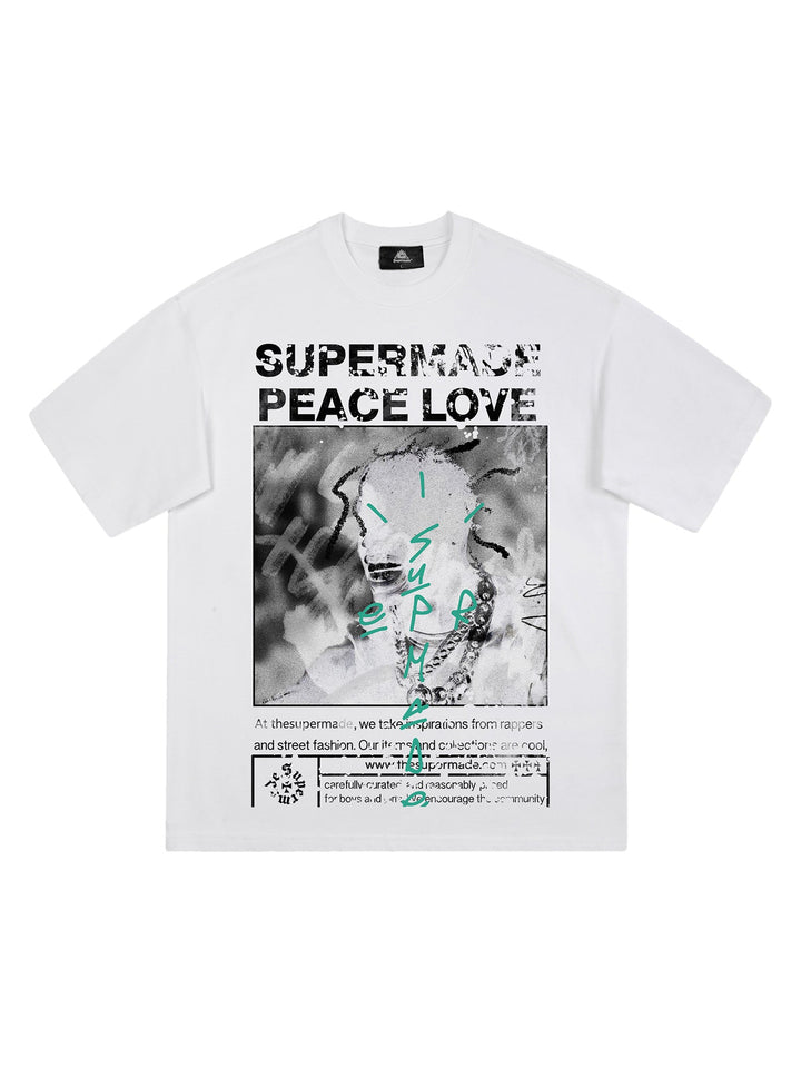 Ayuuki Gangsta Rapper Oversize Graphic T-shirt  - 1990