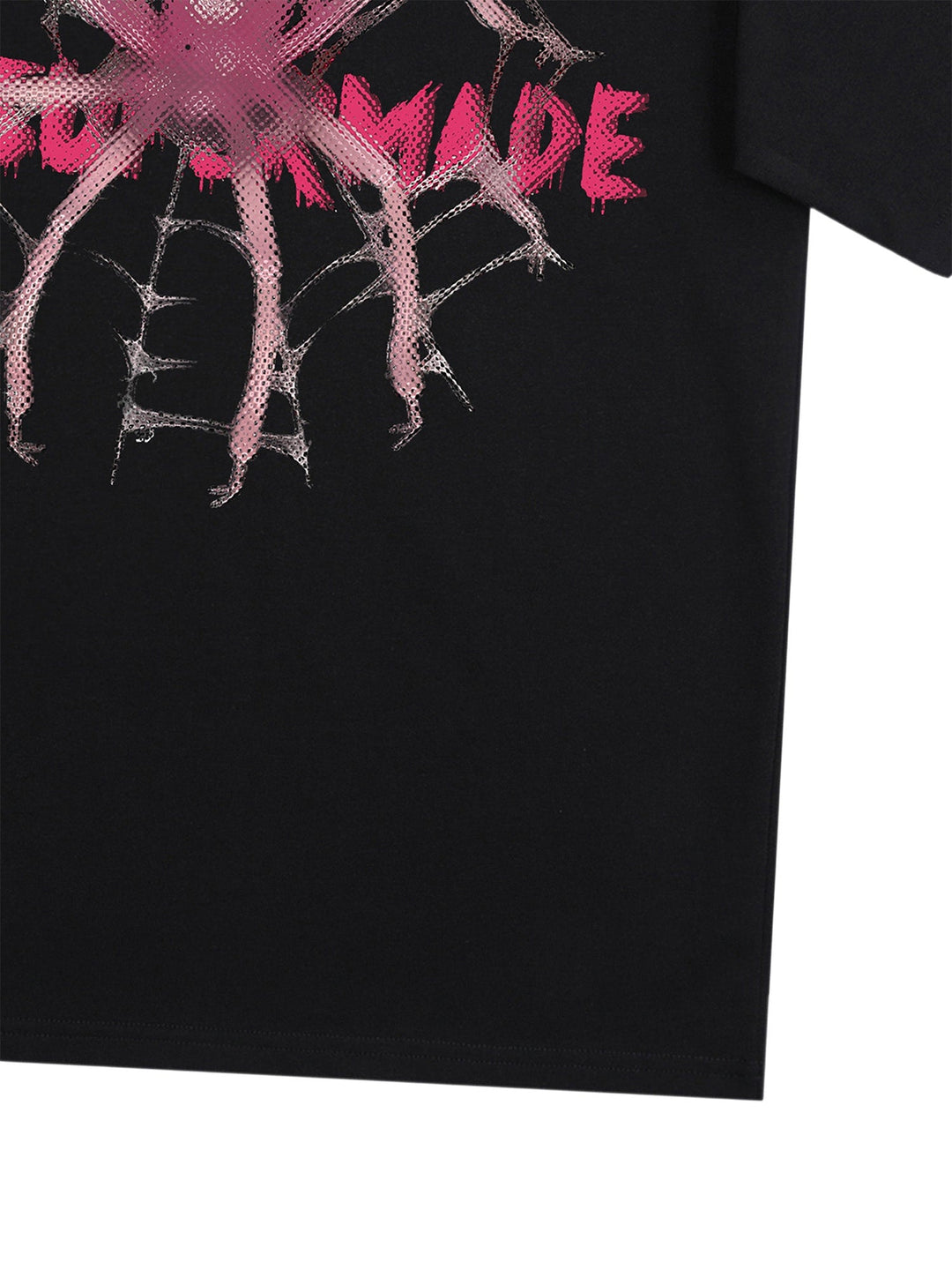 Ayuuki Pink Diamond Spider Hip Hop T-shirt