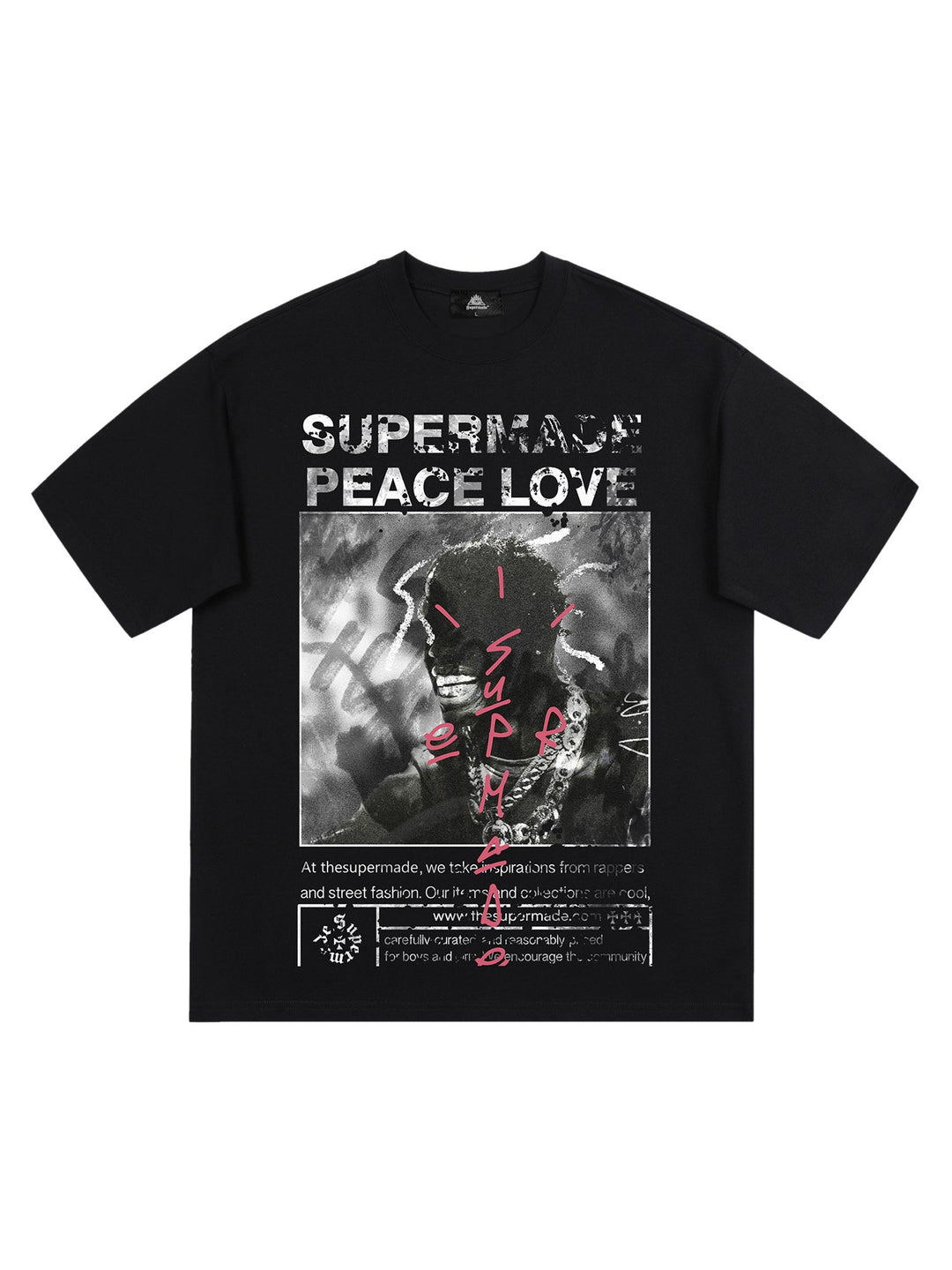 Ayuuki Gangsta Rapper Oversize Graphic T-shirt  - 1990