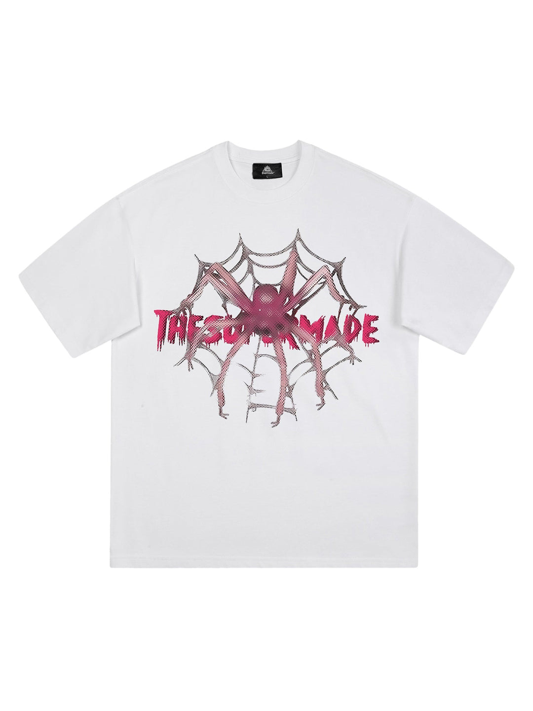 Ayuuki Pink Diamond Spider Hip Hop T-shirt