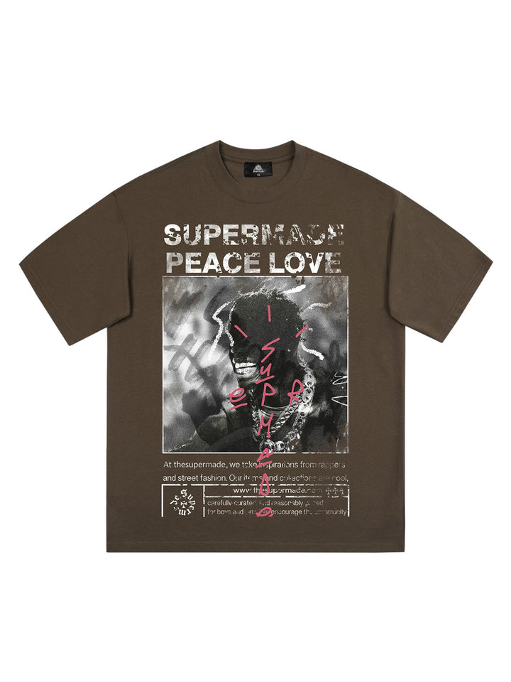 Ayuuki Gangsta Rapper Oversize Graphic T-shirt  - 1990