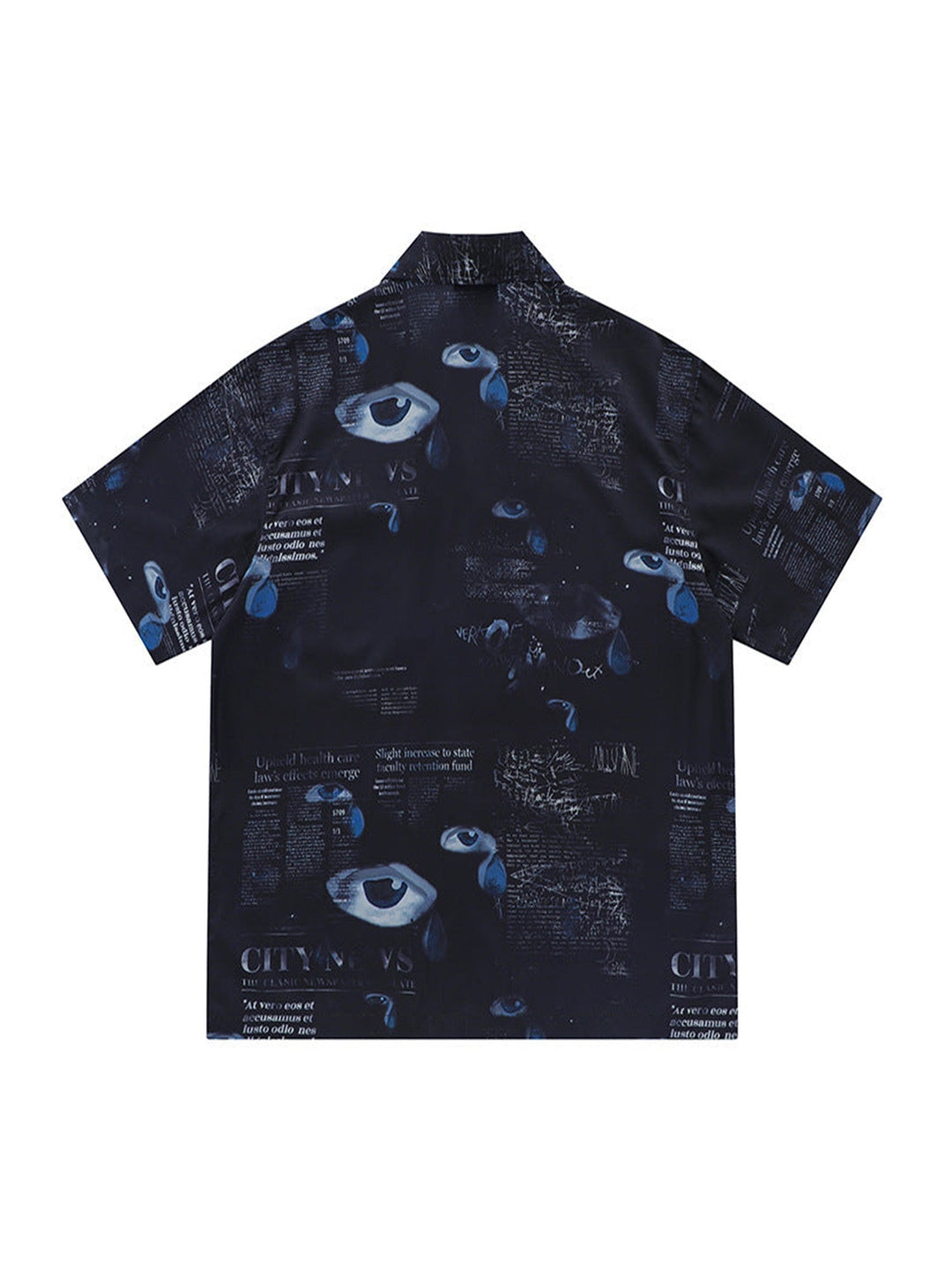 Ayuuki American Hip Hop Eye Print Shirts