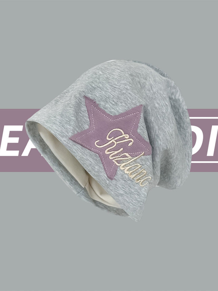 Ayuuki Star Embroidered Wrap Hat