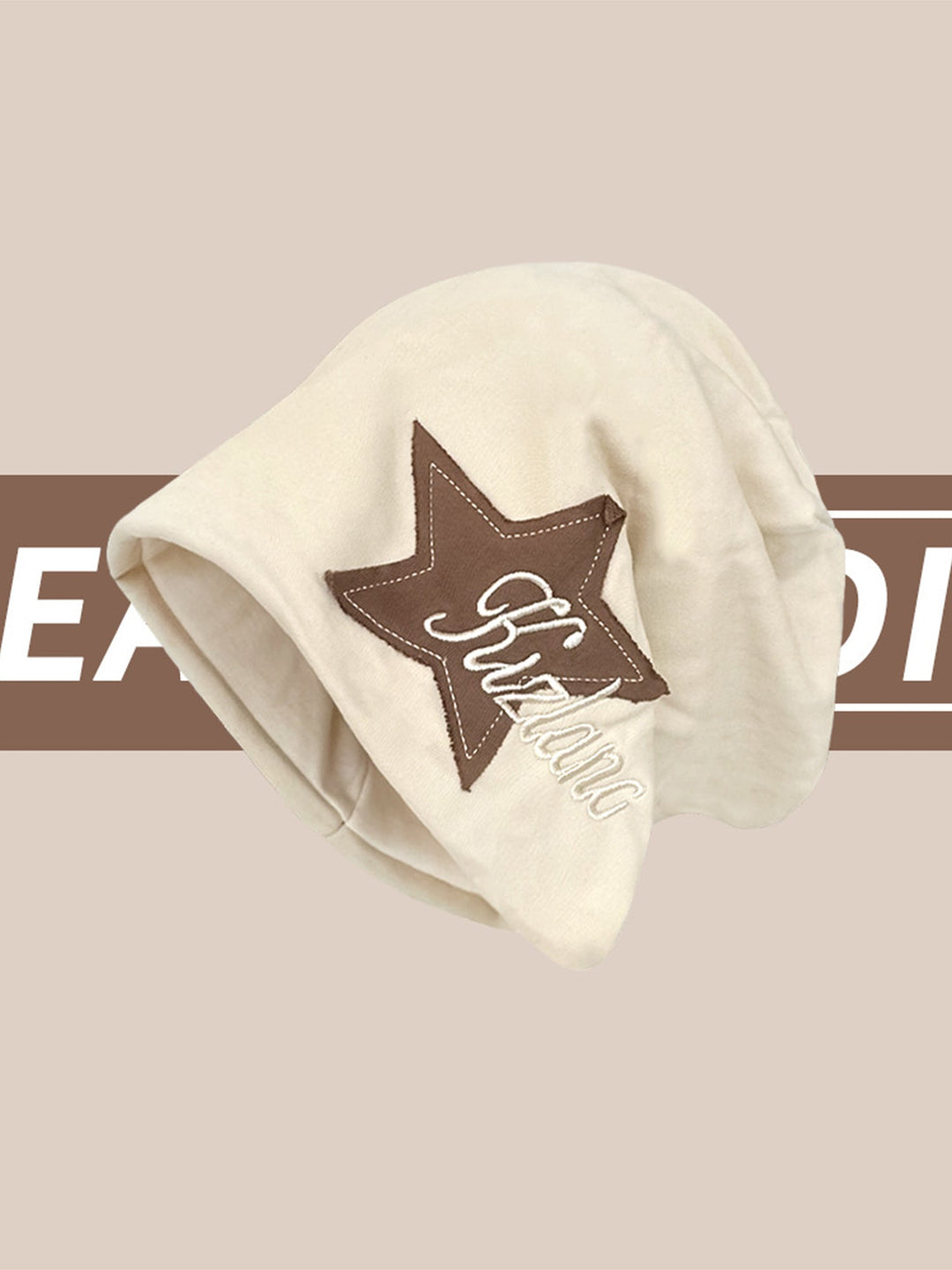 Ayuuki Star Embroidered Wrap Hat