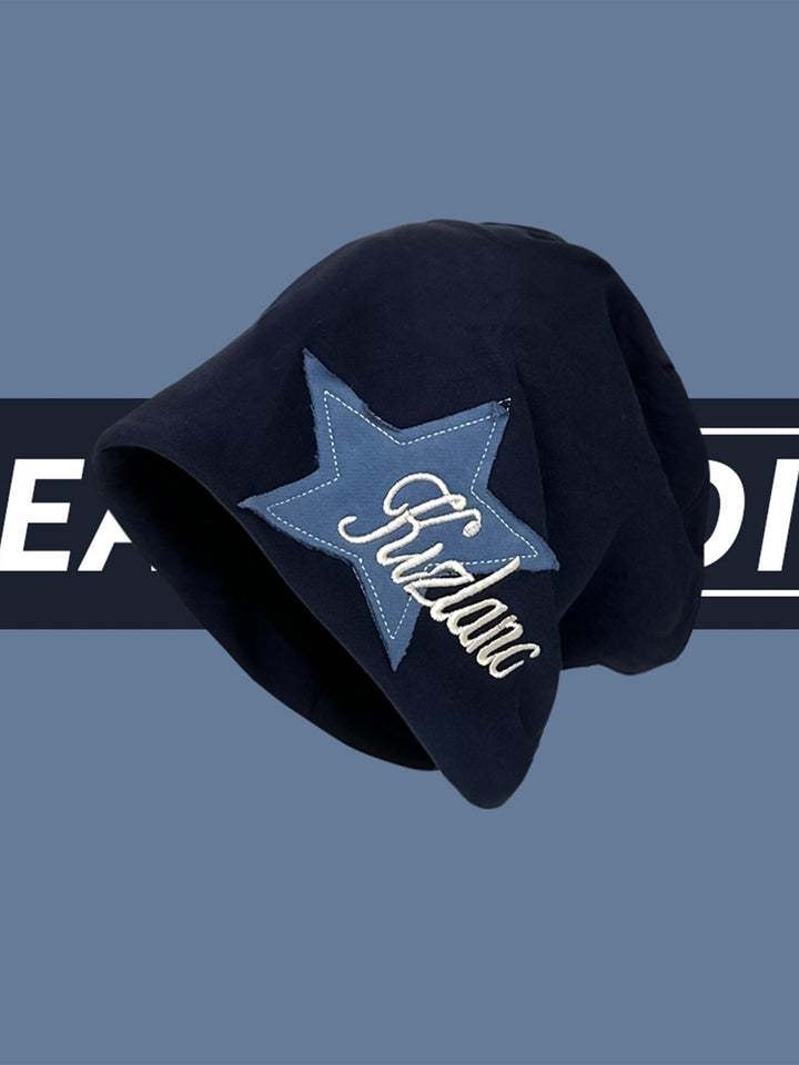 Ayuuki Star Embroidered Wrap Hat