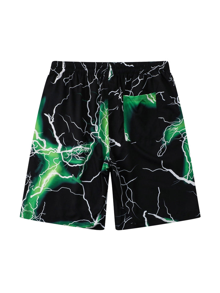 Street Rap Lightning Printed Short Sets