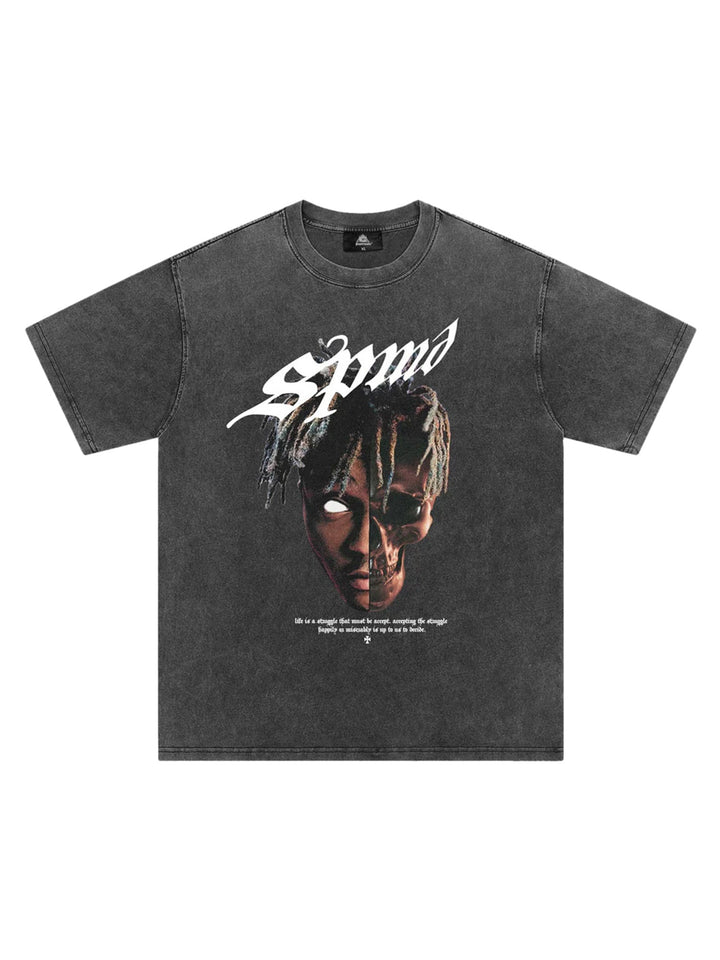 Ayuuki Skull Rapper Printed T-Shirt