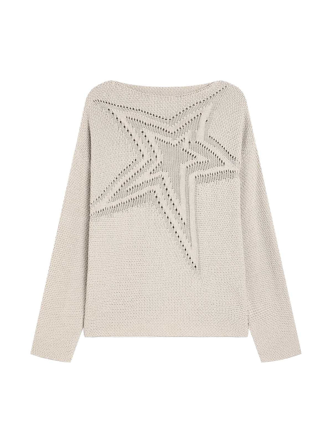 Ayuuki Star Cutout Boatneck Sweater